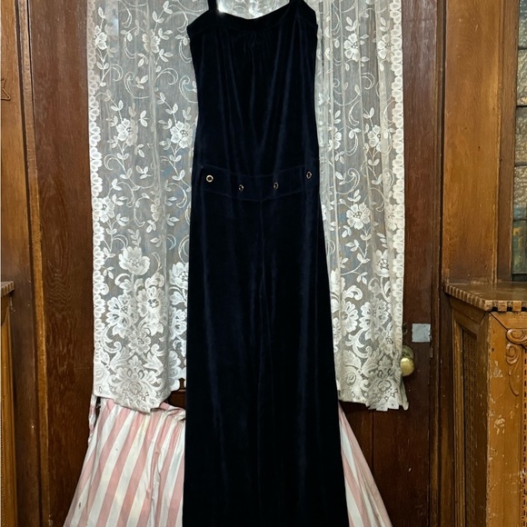 Juicy couture, blue velvet velour jumpsuit size small brand, new like condition - Picture 2 of 5
